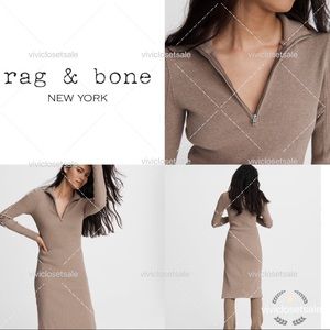 NWT✨ RAG & BONE Laila Long Sleeve Zip Front Dress